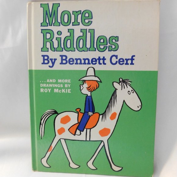 More Riddles by Bennett Cerf Vintage 1961 Hard Cover Book - Picture 1 of 8